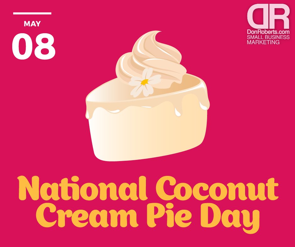 National Coconut Cream Pie Day - I am enjoying dessert days. #todayistheday #triviatime #sanjosecalifornia #2023