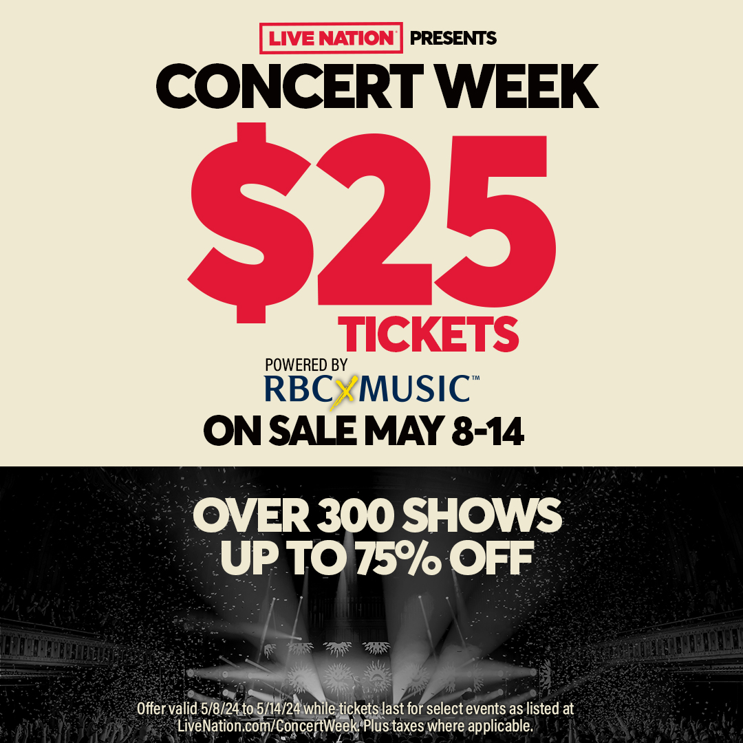 Concert Week is back for one week only - May 8-14!! BNL is excited to be part of this event, offering $25 tickets to The Big Racquet in Toronto! Get your tickets while they last - available here: ticketmaster.ca/event/1000608B…