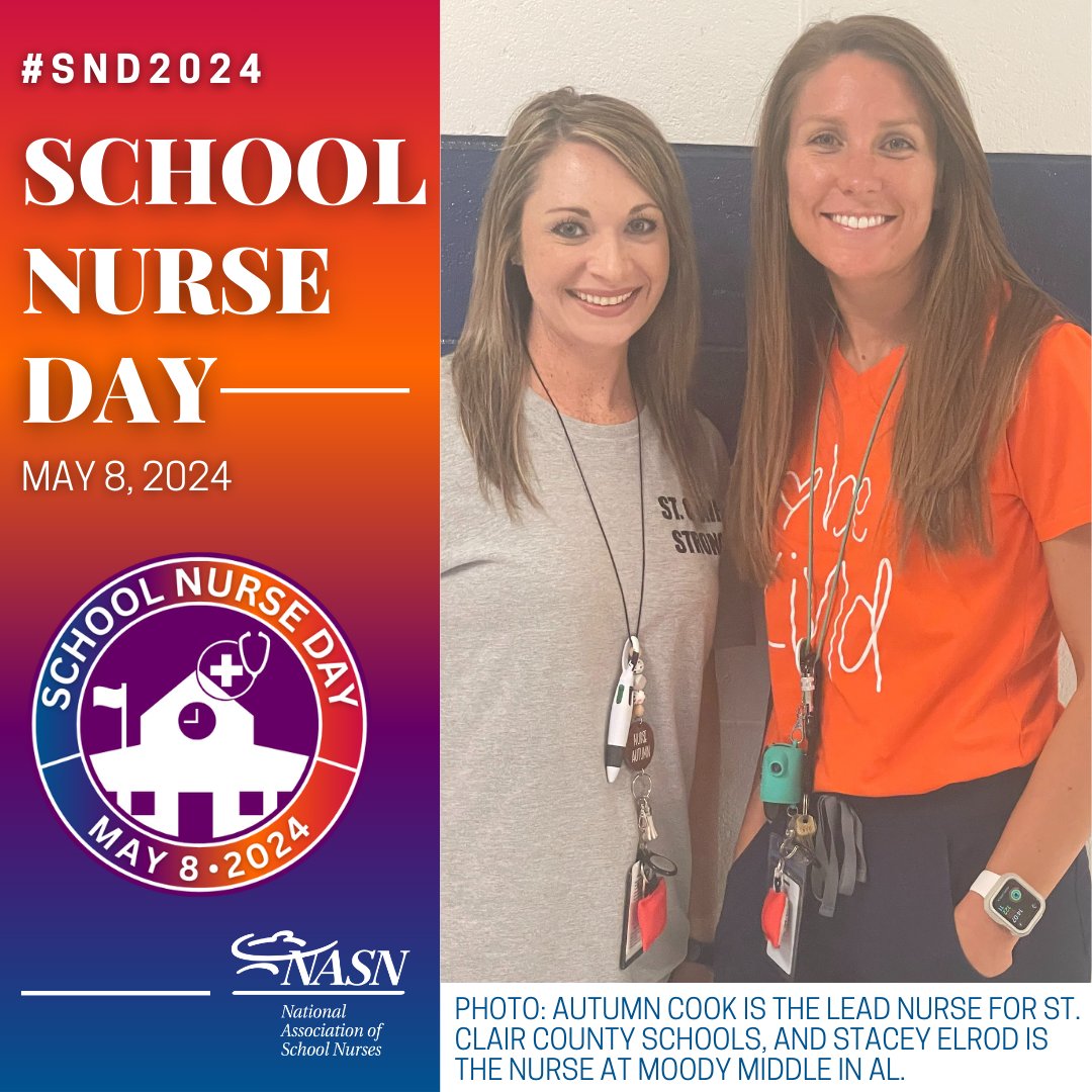 Today is National School Nurse Day! Join us in celebrating these healthcare heroes today and at every opportunity throughout the year! #SND2024 #SchoolNurses schoolnurseday.org. @MoodyMiddleSch @sccboe