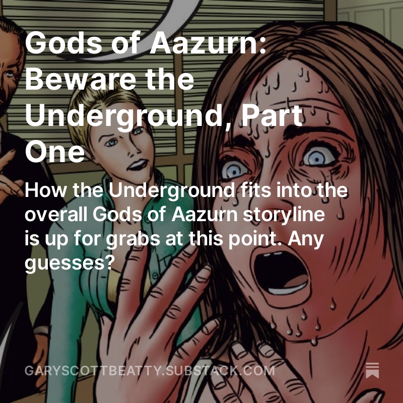 You might want to get started reading this before older chapters are stuck behind a paywall! Subscribe to get it sent to you weekly for free. garyscottbeatty.substack.com #garyscottbeatty #strangehorror #lovecraft #horror #webcomic #godsofaazurn