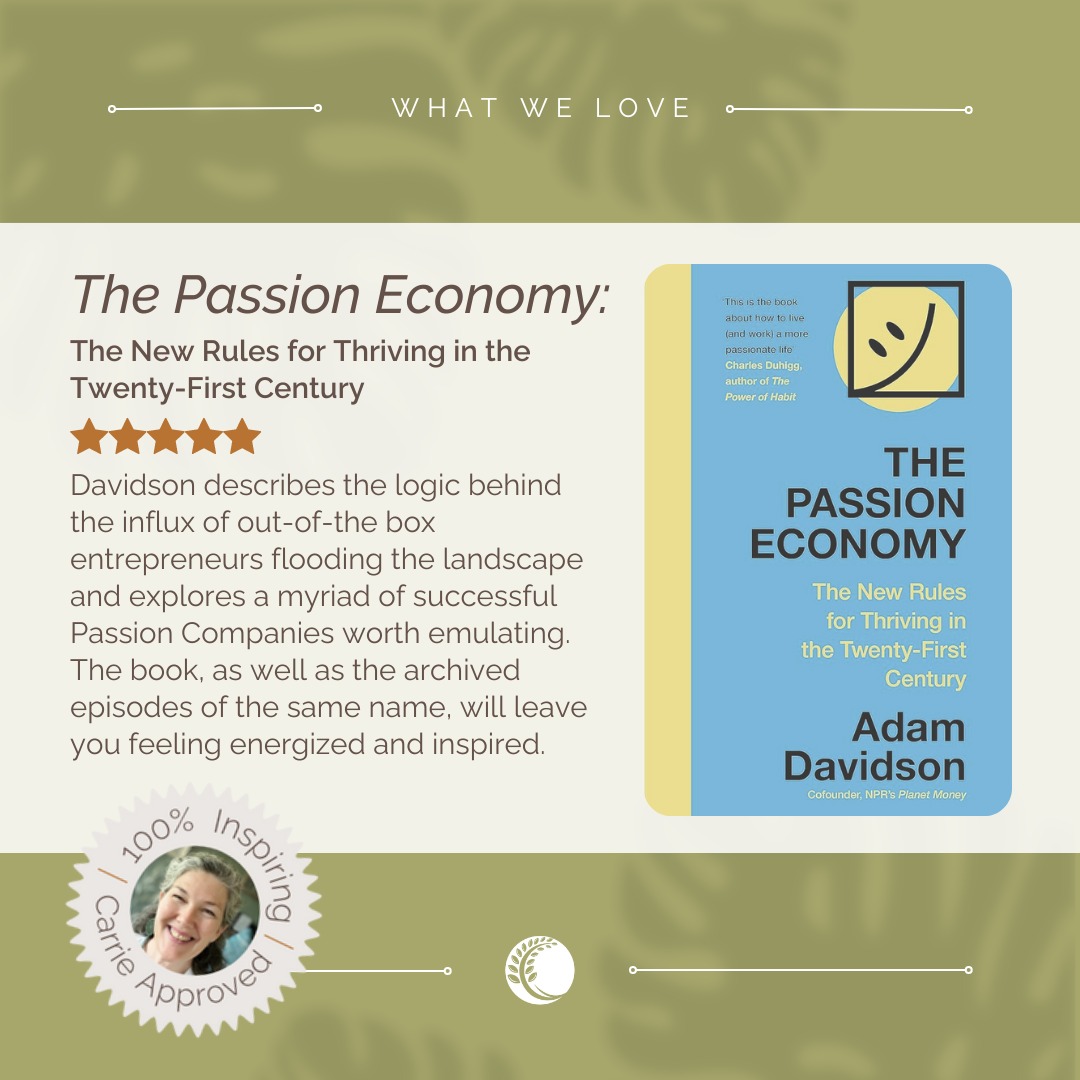 Join Carrie in exploring The Passion Economy! Discover how core beliefs are fueling innovative ventures and redefining success in the twenty-first century. Get motivated by the stories of passion-driven success! 

#PassionEconomy #RedefiningSuccess