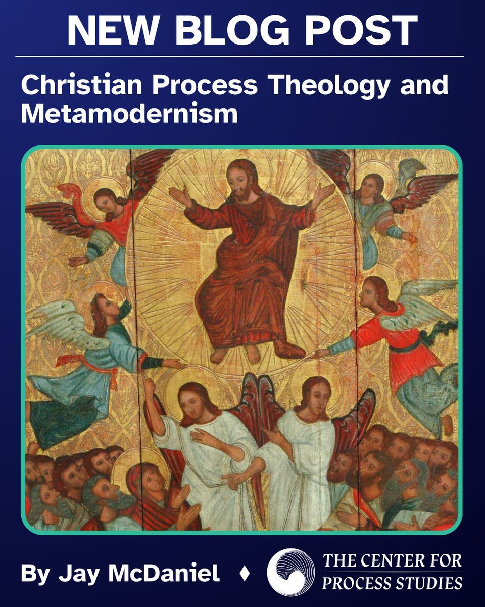 In the latest piece on the Center for Process Studies blog, process theologian and chair of the Center for Process Studies board Jay McDaniel explores the connections between #metamodern Christianity and process theology. Read the full post: buff.ly/4bc550e