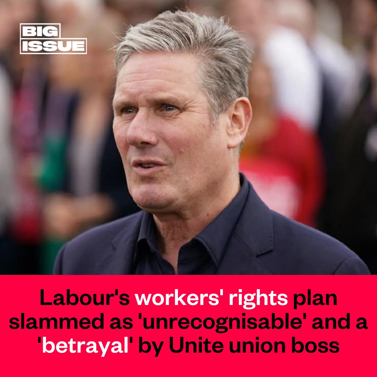 Labour’s draft New Deal for workers’ rights is now “unrecognisable” as the party reportedly scraps plans to ban zero-hours contracts. Keir Starmer has long pledged to overhaul workers’ rights, but a draft new deal U-turns on key tenets of the plan. 👇 bigissue.com/news/employmen…