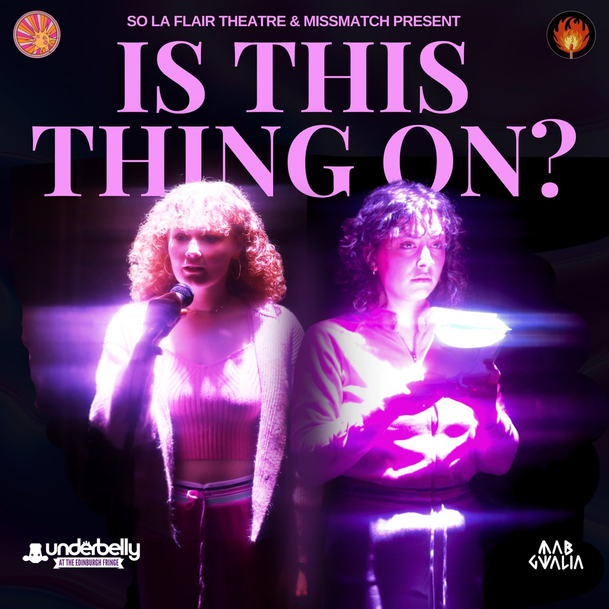 Beyond excited to announce that our incredible Northern Tour of 'Is This Thing On?' will not be the end of this beautiful show’s life … New Journey, Next Chapter: Venturing to the Edinburgh Festival Fringe, with support from Mab Gwalia, to @FollowTheCow 💋✨ @MissMatch133548 x