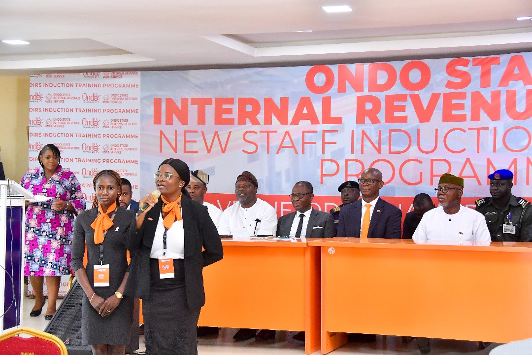 ONDO STATE INTERNAL REVENUE SERVICE (ODIRS) INDUCTS 165 NEW STAFF