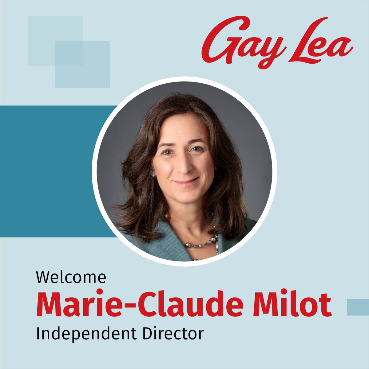 Proud to announce MC Milot, most recently CHRO for @Darigold, as Gay Lea Foods’ newest board member. 

gaylea.com/news/about-us/…
