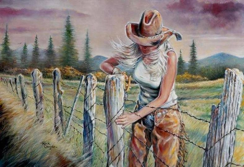 Happy Mother's Day To All You Beautiful Warriors Blessings 'Some of the best cowboys... aren't boys.' ... to all the Moms... Happy Mother's Day 📷 .... Artist ~ Rick Unger
