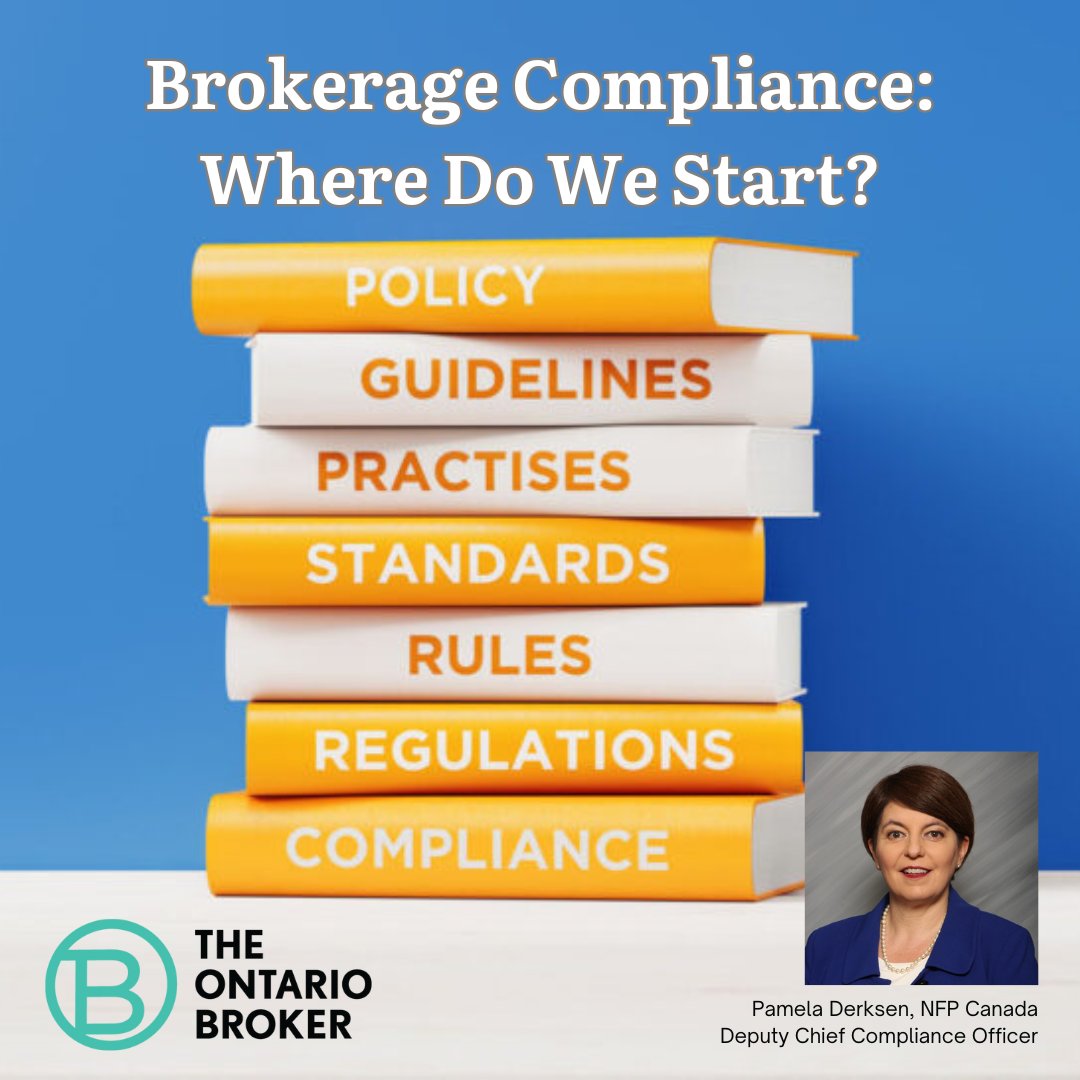 🤔 Do you manage a brokerage or work in one? Compliance is becoming an important topic. 💼 👤 If you’re unsure where to start, Pamela Derksen, deputy chief compliance officer at NFP in Canada, outlines the basics in The Ontario Broker Magazine: tob.ibao.org/industry-and-m…