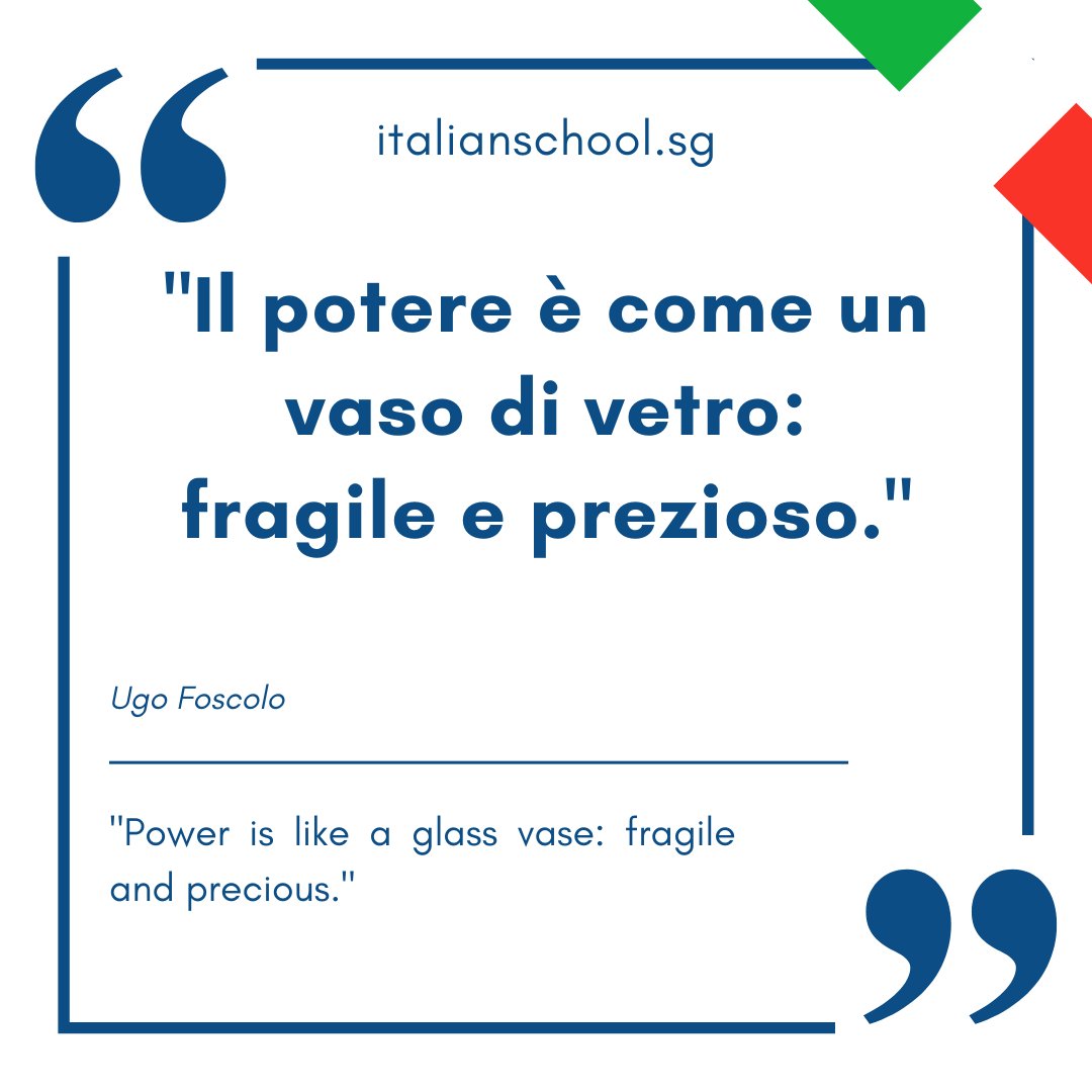 Italian quotes about power – “Il potere è come un vaso di vetro: fragile e prezioso.” dlvr.it/T6bnrH #ItalianIdiomoftheDay #Vocabulary #italian #italianculture