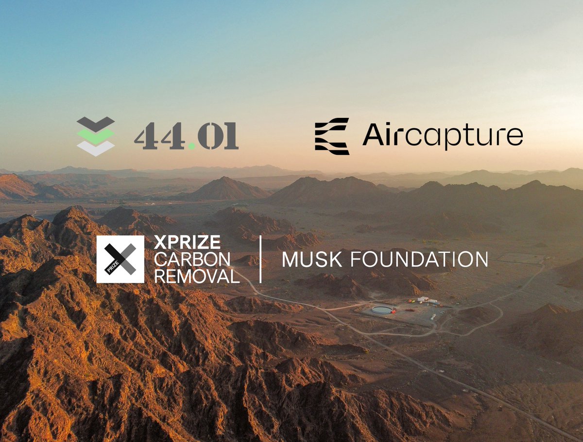 We are a Top 20 @xprize #CarbonRemoval Finalist for our project with @capture_air in Oman!

XPRIZE assessed environmental/social impact, sustainability and cost before picking the Top 20.

We’re delighted to be part of this inspiring group. Best of luck to the other finalists!