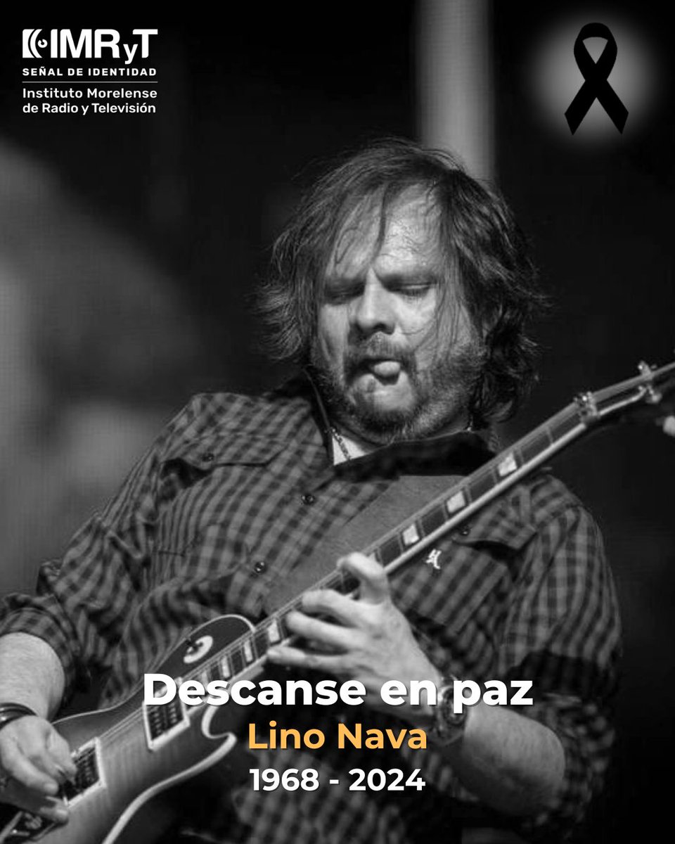 Lamentamos informar que Lino Nava, destacado guitarrista, compositor y productor musical, y miembro icónico de La Lupita, falleció ayer, 7 de mayo del 2024. Descanse en paz.