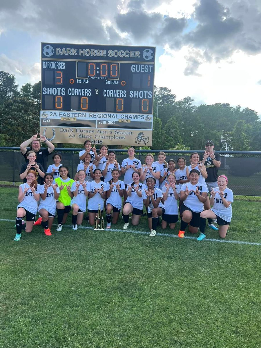 JMPearson26's tweet photo. So proud of the SMS Lady Dark Horse soccer team!  The girls worked hard all season and were crowned 2024 tournament champs!  Such a terrific group of young ladies, on and off the field!  #BeToughBeAHorse 
#TraditionNeverGraduates https://t.co/yUbfpB8Hc9