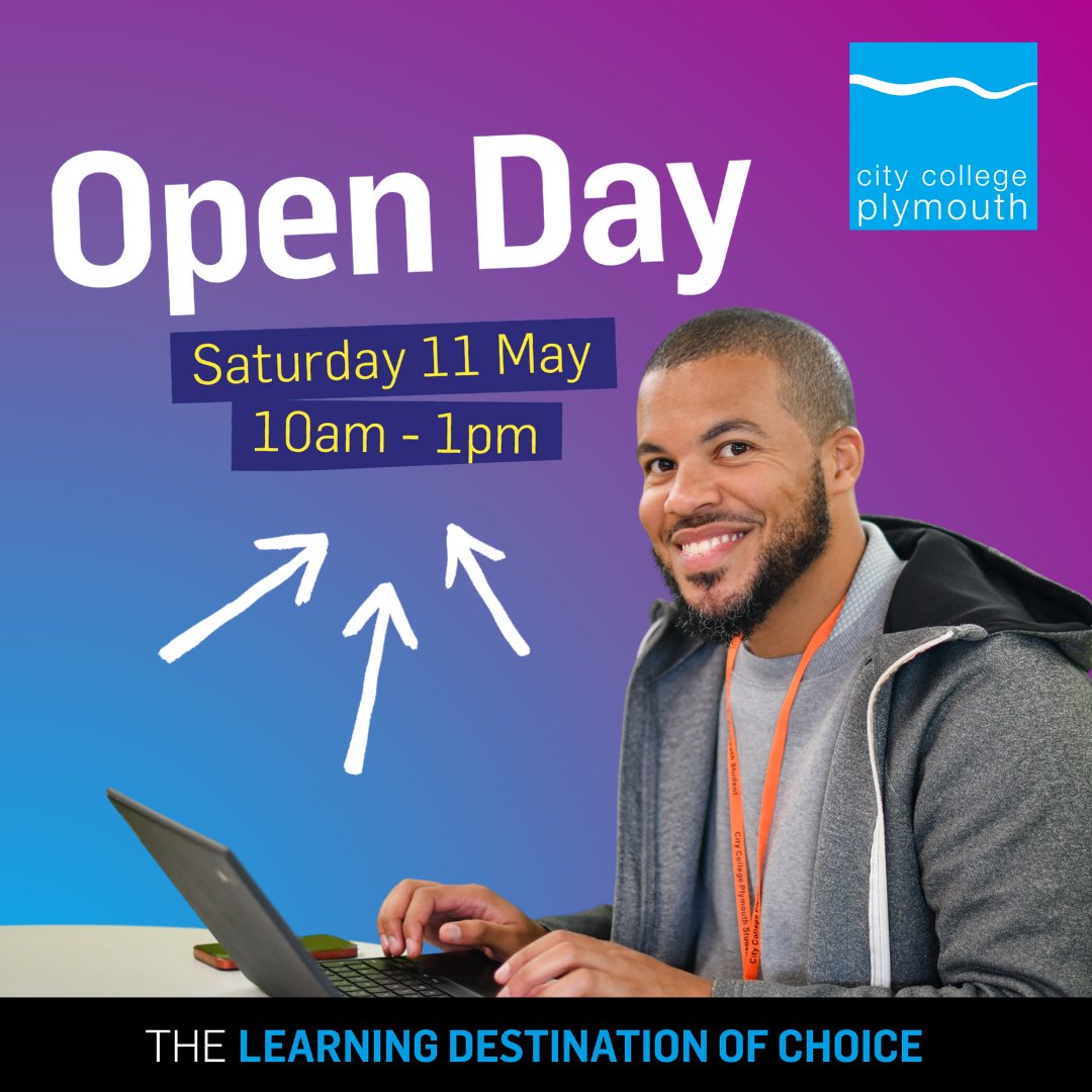 Thinking about upgrading your skills or changing careers? Join us at City College for our Open Day on Saturday 11 May to explore courses designed for adult learners and take the next step towards your new career. Sign up below 👇 bit.ly/3I6mGu8