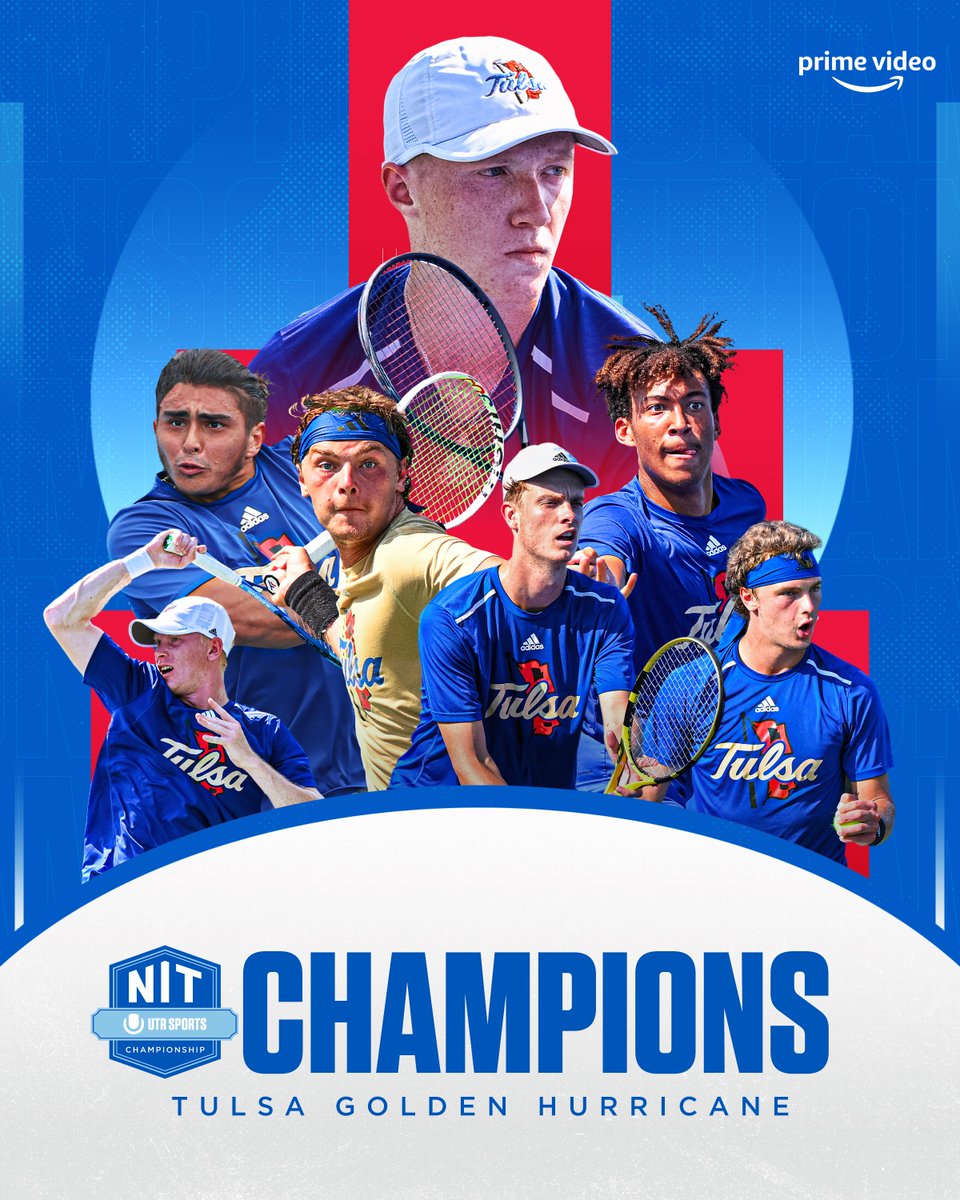 𝐂 𝐇 𝐀 𝐌 𝐏 𝐈 𝐎 𝐍 𝐒 @TulsaMTennis are the winners of the 2024 Men's NIT Championship! 🏆 #NITChampionship