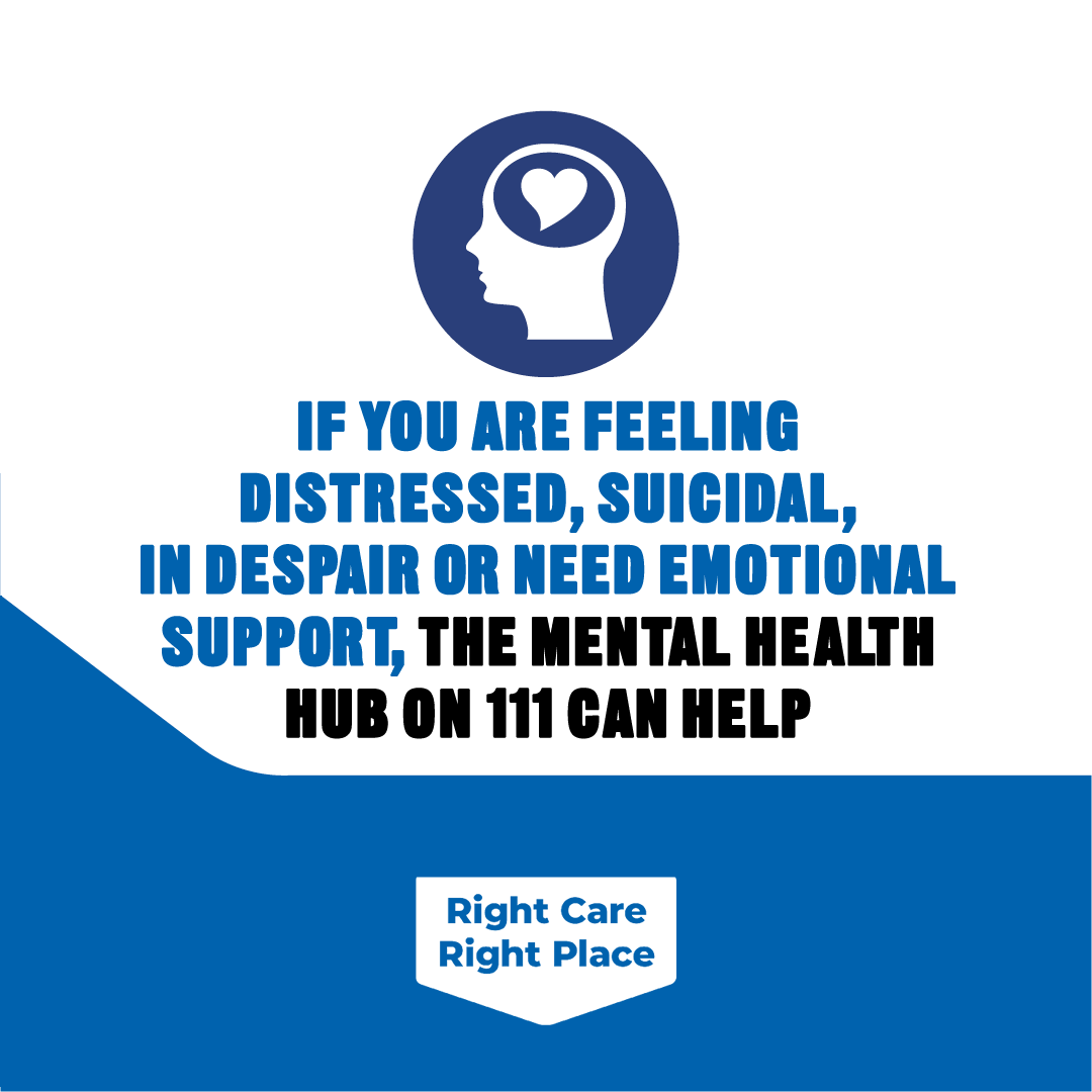 If you have an urgent mental health need, there’s support available to get you the right care in the right place 💙 For all the information you need, check:ow.ly/IQ7A50RybQw