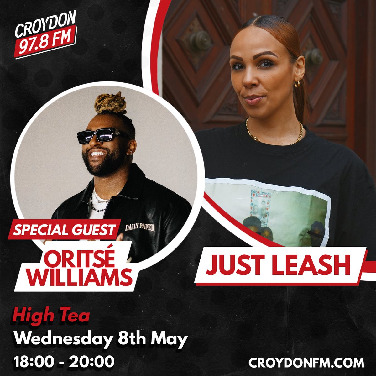 ⏰ Get locked in ‼️ @Oritse joins @ElishaDymond for this week’s edition of High Tea (6-8pm) 📡📻 set a reminder croydonfm.com | Let’s go 🔥🔥