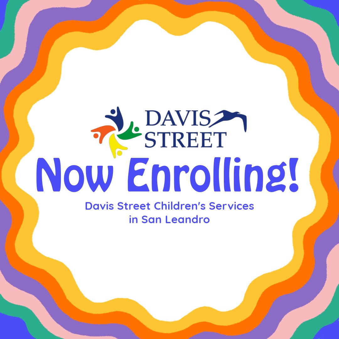DavisStreetComm's tweet image. Now Enrolling! Davis Street is enrolling for preschool care in San Leandro! Call us today to learn more and apply! 
(510)347-4620