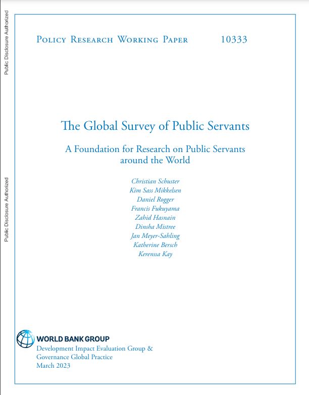 Exploring the differences in civil service management practices and public servant attitudes across governments is key to strengthening their effectiveness globally. 🌎 Learn more in this Report 📘: wrld.bg/cC3O50Rzsly