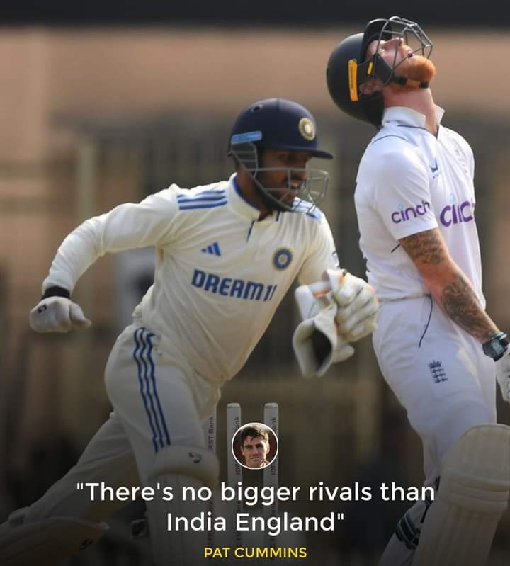 Pat Cummins 🗣️:-

'There's no bigger rivals than India England'

#INDvsENG