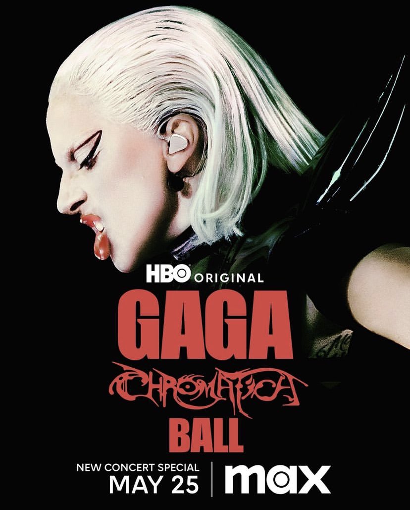 PopCrave's tweet photo. Lady Gaga announces ‘Chromatica Ball’ concert special.

Out May 25th on Max. https://t.co/5KA5029sci