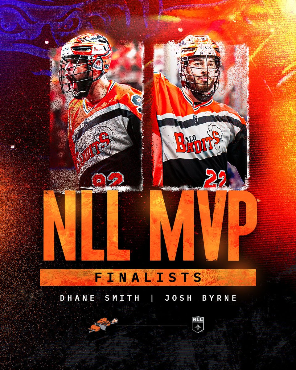 MVP caliber. 😤 Dhane Smith and Josh Byrne are finalists for @NLL MVP! Learn more: bit.ly/3QD56m2