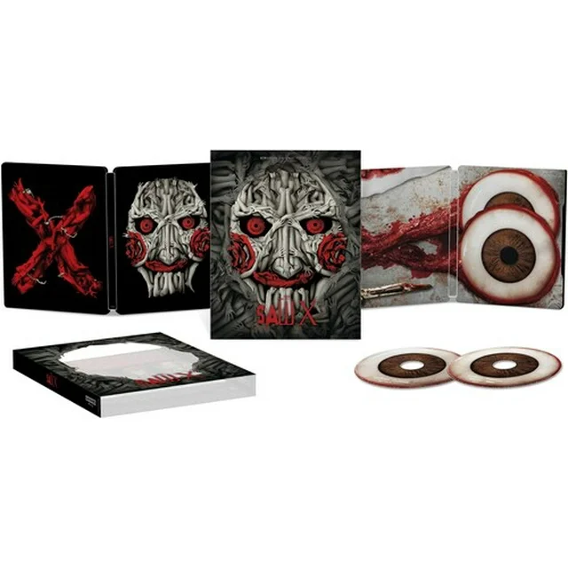 sawspace's tweet photo. Keep your EYES peeled for this one...

The @Walmart exclusive 4K+Blu-Ray 2-disc Steelbook of #SawX is due for release 13th May 2024 and comes with new artwork.

You can purchase in store or online here: https://t.co/ejaVzYYovG https://t.co/2YE81dAE0U