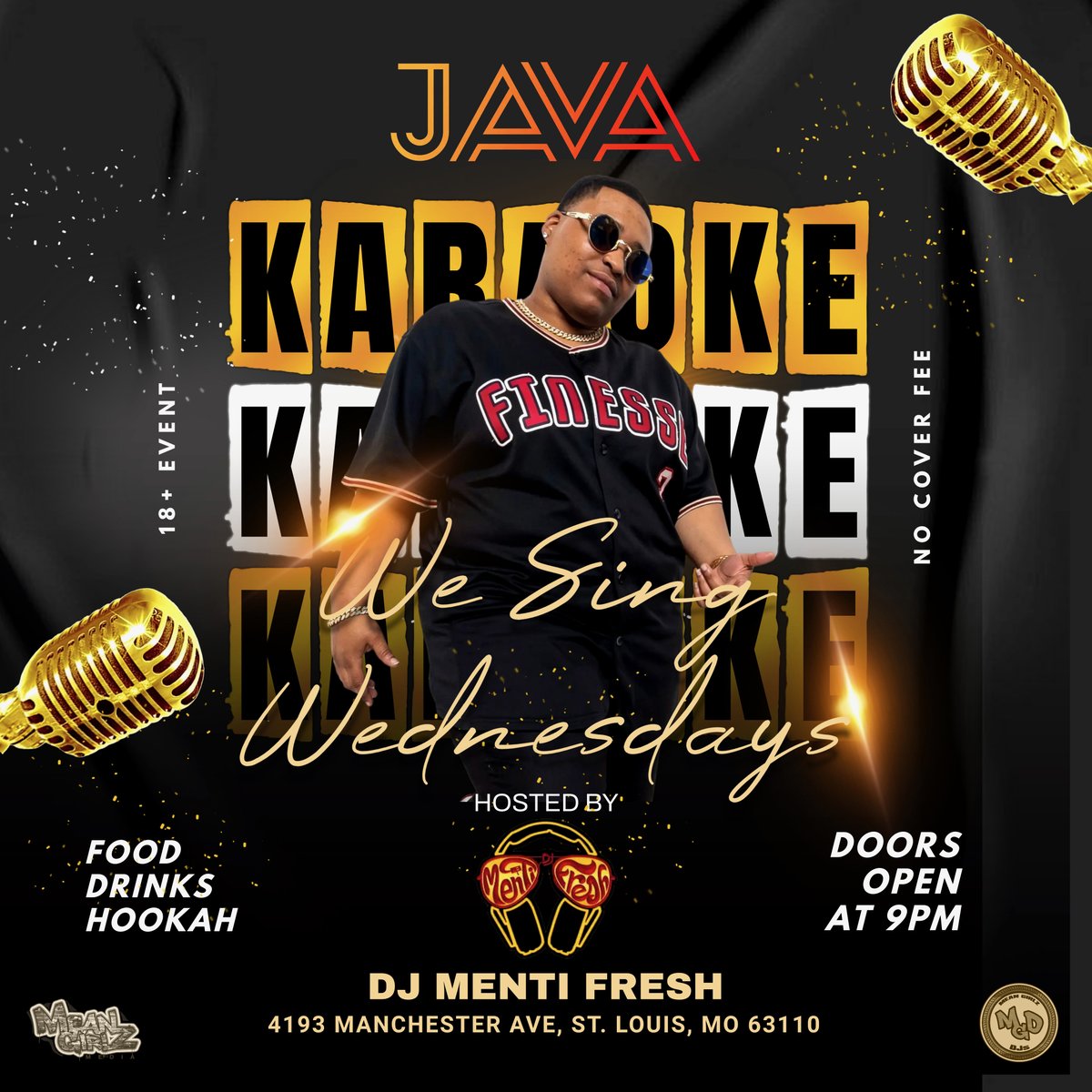🎤 Get ready to belt out your favorite tunes because it's Wednesday, and that means karaoke night at JAVA! DJ Menti Fresh is ready to turn up the volume and keep the party going all night long. Let's sing our hearts out! #KaraokeNight #WeSingOnWednesdays