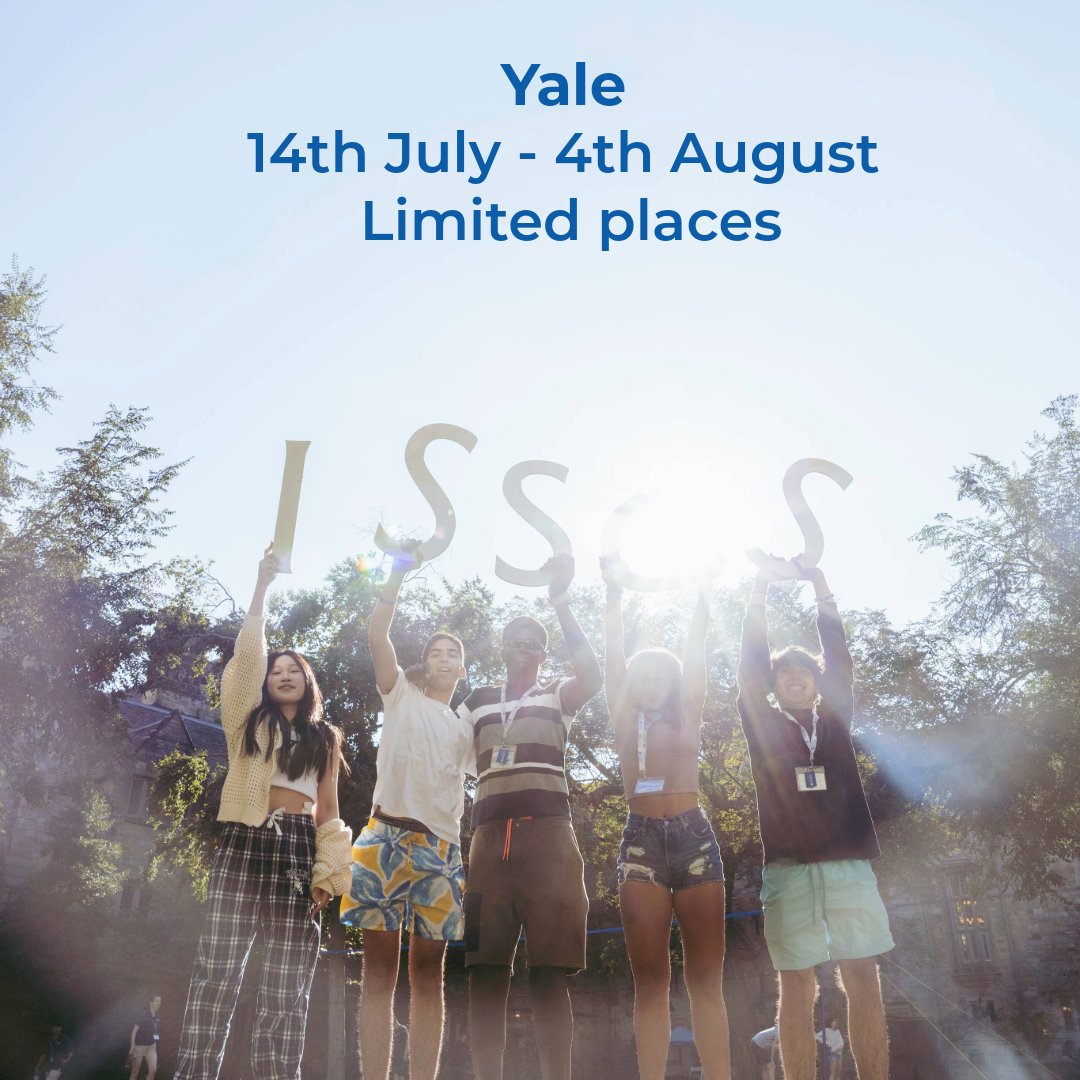 St. Andrews Session 1 is now FULL! 
If St. Andrews is your first choice, do not worry—we still have spaces for our second session here.
We also have spaces remaining at Cambridge and Yale. 
Apply now to secure your place: issos.com/apply/
#ISSOS #ISSOSsummerschools