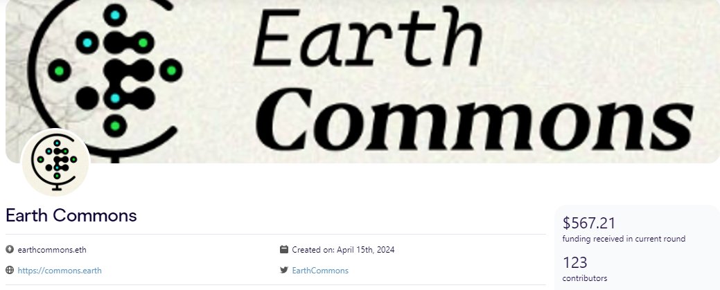 A heartfelt thank you to the 123 contributors and everyone who has supported Earth Commons during the #GG20 Climate Round. 🌱🙌

We're incredibly grateful and look forward to continuing our journey together in stewarding the Earth's precious resources. 🌐