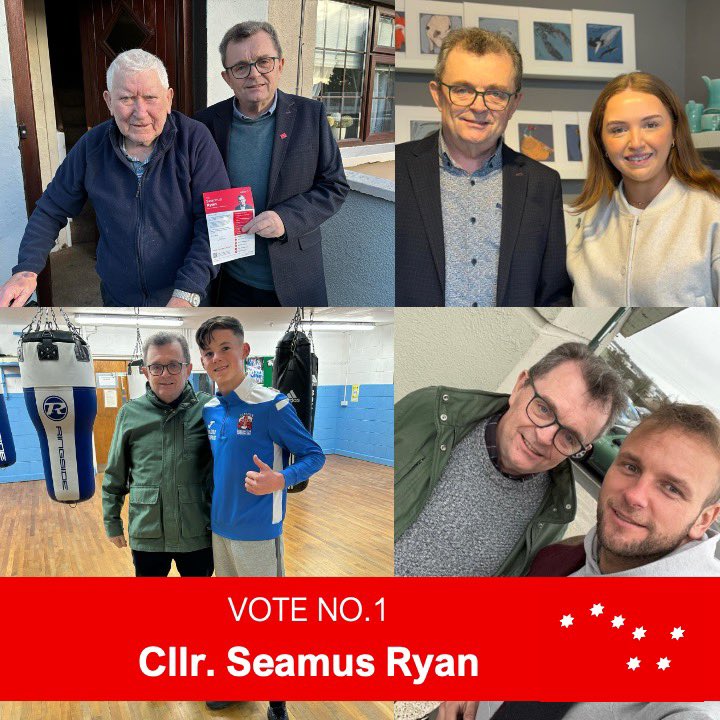 Thanks to these #Waterford people who have endorsed my campaign and are asking their family and friends to give me their number 1 vote on June 7th Trade unionist Henry Moloney, actor Susan Boyce, all Ireland boxing champion Michael Reilly and footballer Paddy Barrett #Waterford