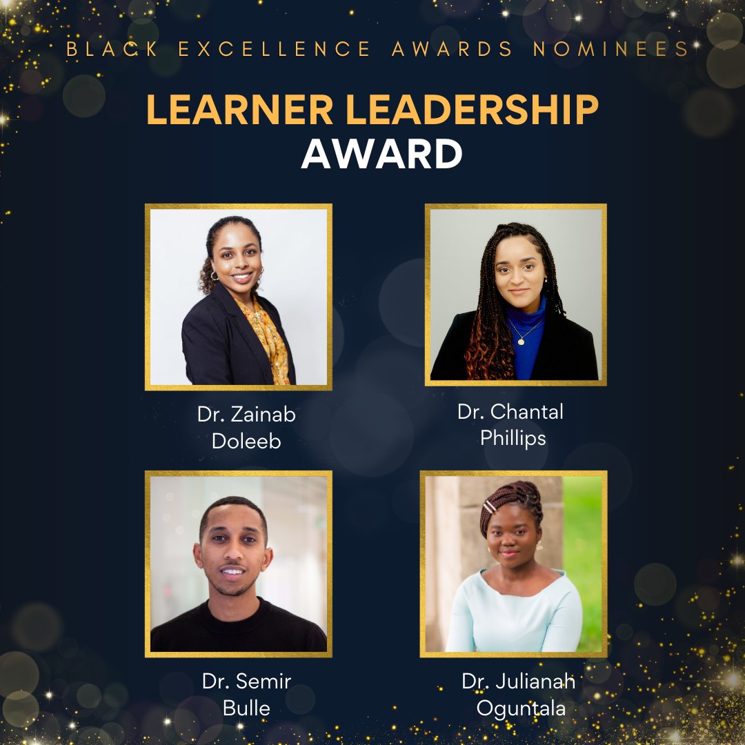 🏆The Black Excellence Awards voting window is open! Meet the nominees for the Learner Leadership Award – celebrating medical students fostering collaboration and advocacy for healthcare challenges. 🔗: loom.ly/_JsT7F4 Cast your vote now! Polls close May 20th.