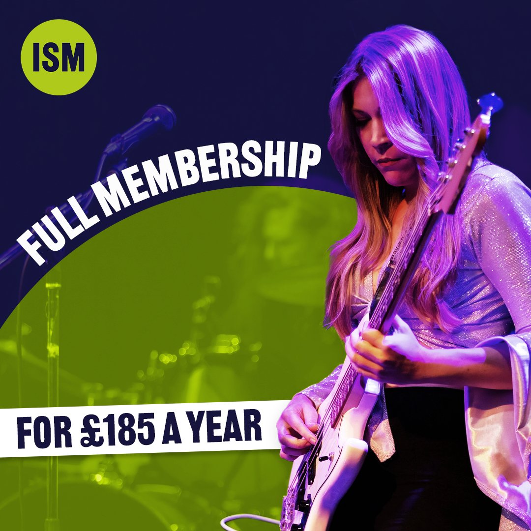 ISM membership offers unparalleled support and protection for those working in music 🎶 If you've been working in the industry for more than 10 years join as a full member for £185 a year 👉 loom.ly/R9gUXo0