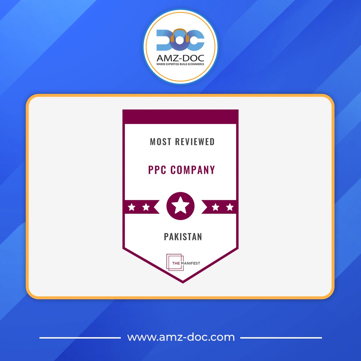 The Manifest Crowns AMZ DOC INC. as one of the Most-Reviewed PPC Agencies in Pakistan

#TMLeader #PPCAgency #DigitalMarketing #AMZDOCINC #PakistanPPC #eCommerce #TheManifest #DigitalStrategy #OnlineBusiness #VirtualAssistant #SEO #PPC #SMM #AmazonSelling