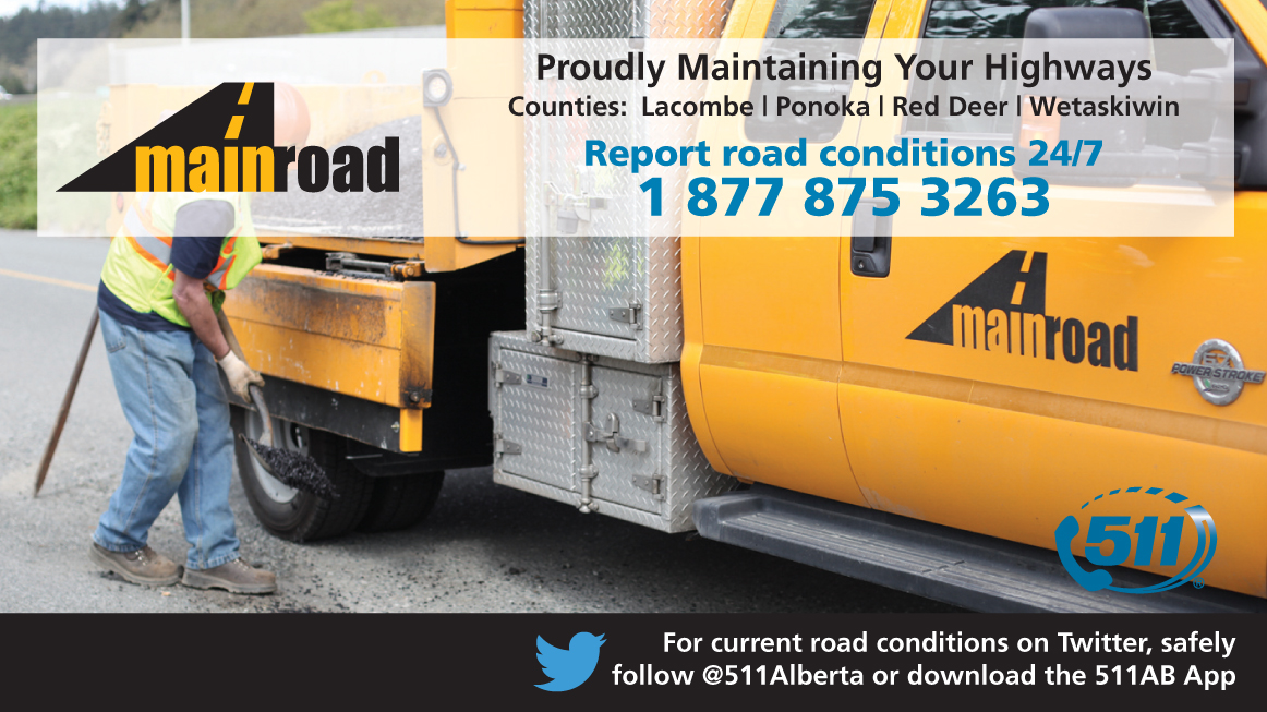 MainroadAlberta's tweet photo. Mainroad crews are out patching potholes as they see them or as they're notified. 

Report a pothole to our 24-hour hotline at 1-877-875-3263. It will be logged for local crews to respond.

Watch out for crews stopped on or along the road taking care of these issues. 👷🕳️ https://t.co/CyinmSVHh3