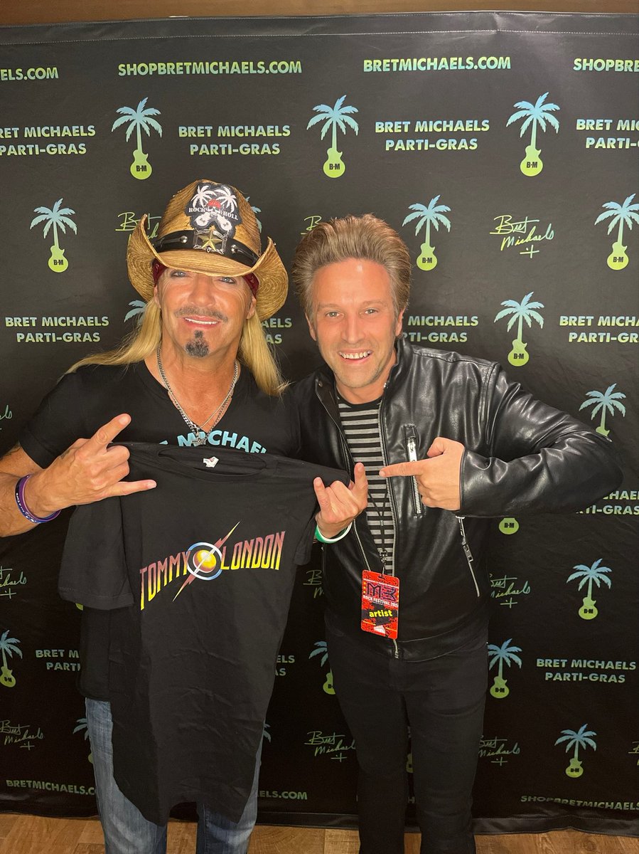 Even @bretmichaels has a Tommy London tee! You got yours? No? Go here 👉🏽 teepublic.com/t-shirts/tommy… #siriusxm #hairnation #bretmichaels #tommylondon #tees
