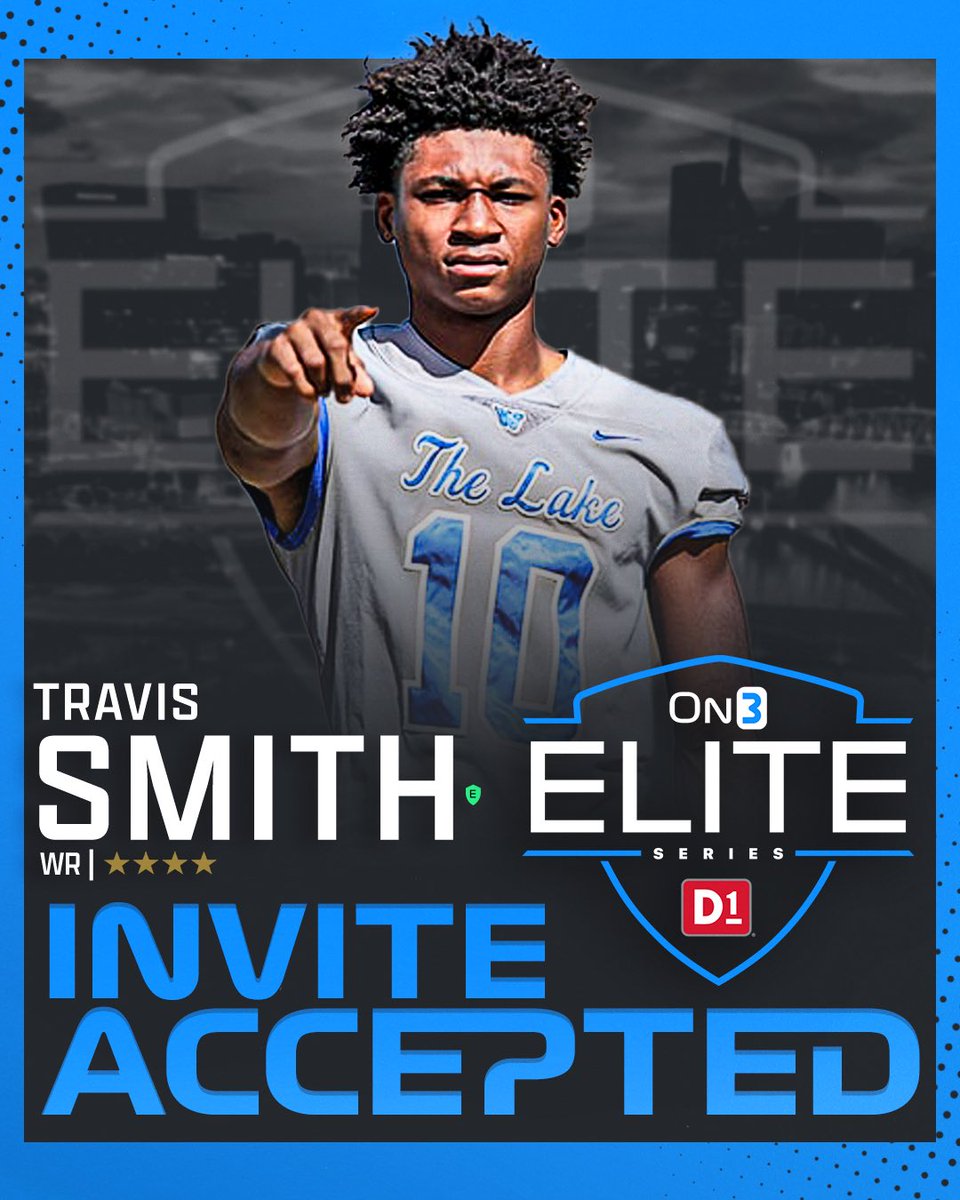 Lock him in 😤 @Travis_Smith_Jr 4-star WR, Travis Smith will be joining the best of the best at the On3 Elite Series in Nashville. on3.com/os/news/2024-o…