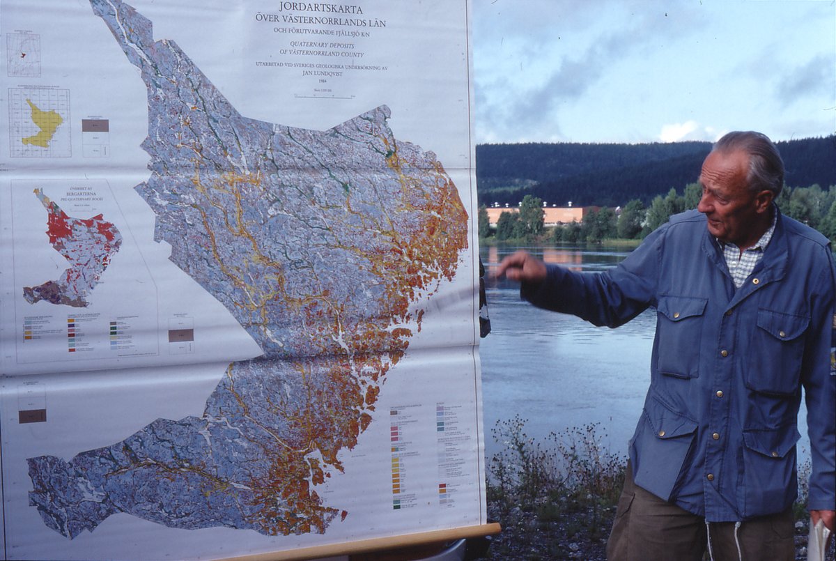 Sad news: Jan Lundqvist, Professor emeritus in Quaternary Geology at @Stockholm_Uni passed away earlier today. Jan was born in 1926 and worked many years at the Geological Survey of Sweden before he became professor in Quaternary Geology in 1982.