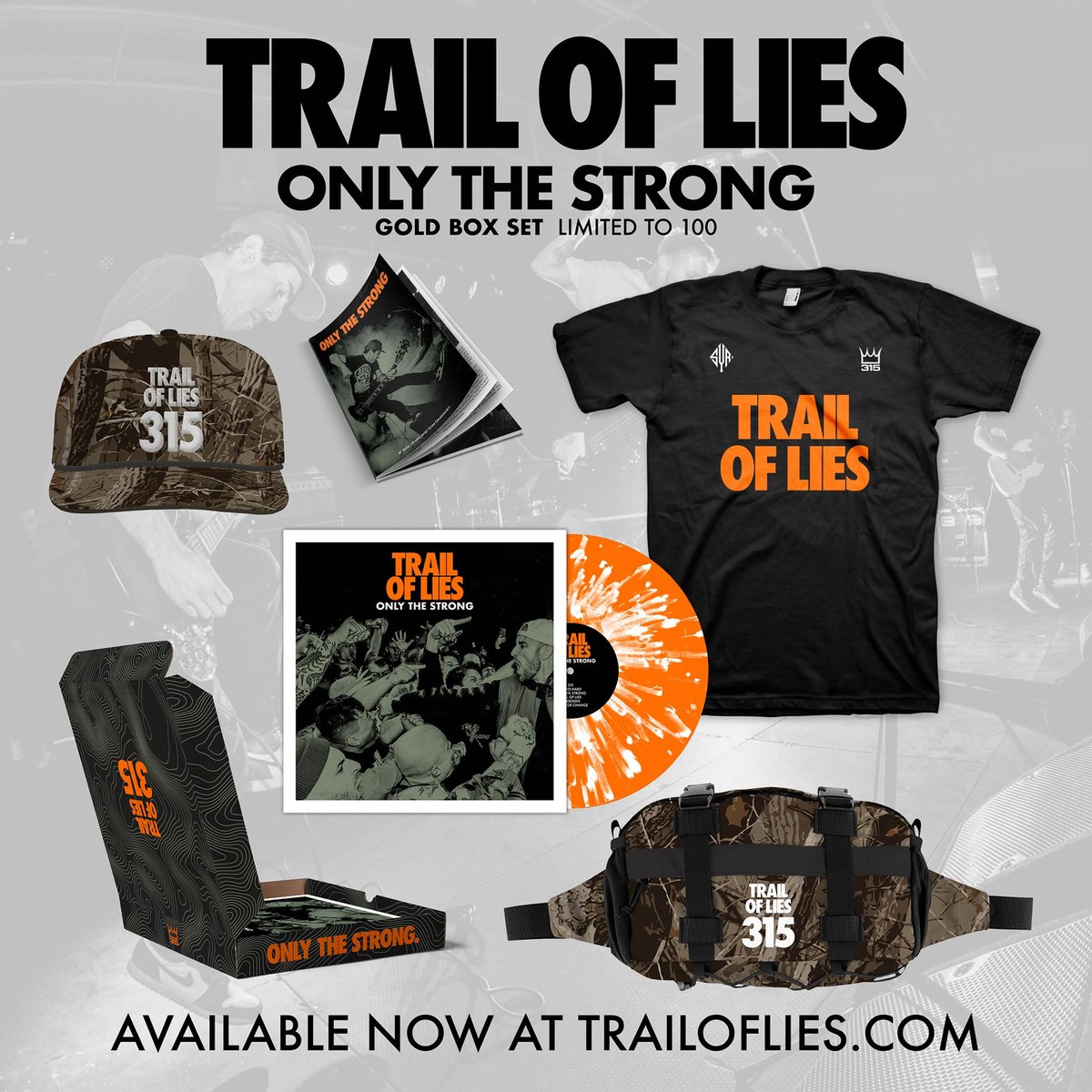Trail Of Lies “Only The Strong” LP Pre-Orders are now up on our website. Listen to the first single “Only The Strong” on all streaming platforms. trailoflies.com