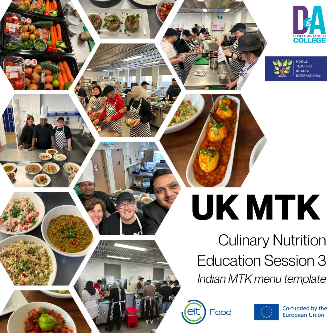 🌟 Today, we hosted another successful UK MTK Culinary Nutrition Education session at Dundee and Angus College! This inspiring day focused on empowering communities with culinary and micro-entrepreneurship skills, supported by EIT Food and co-funded by the EU. Cohort 2 began