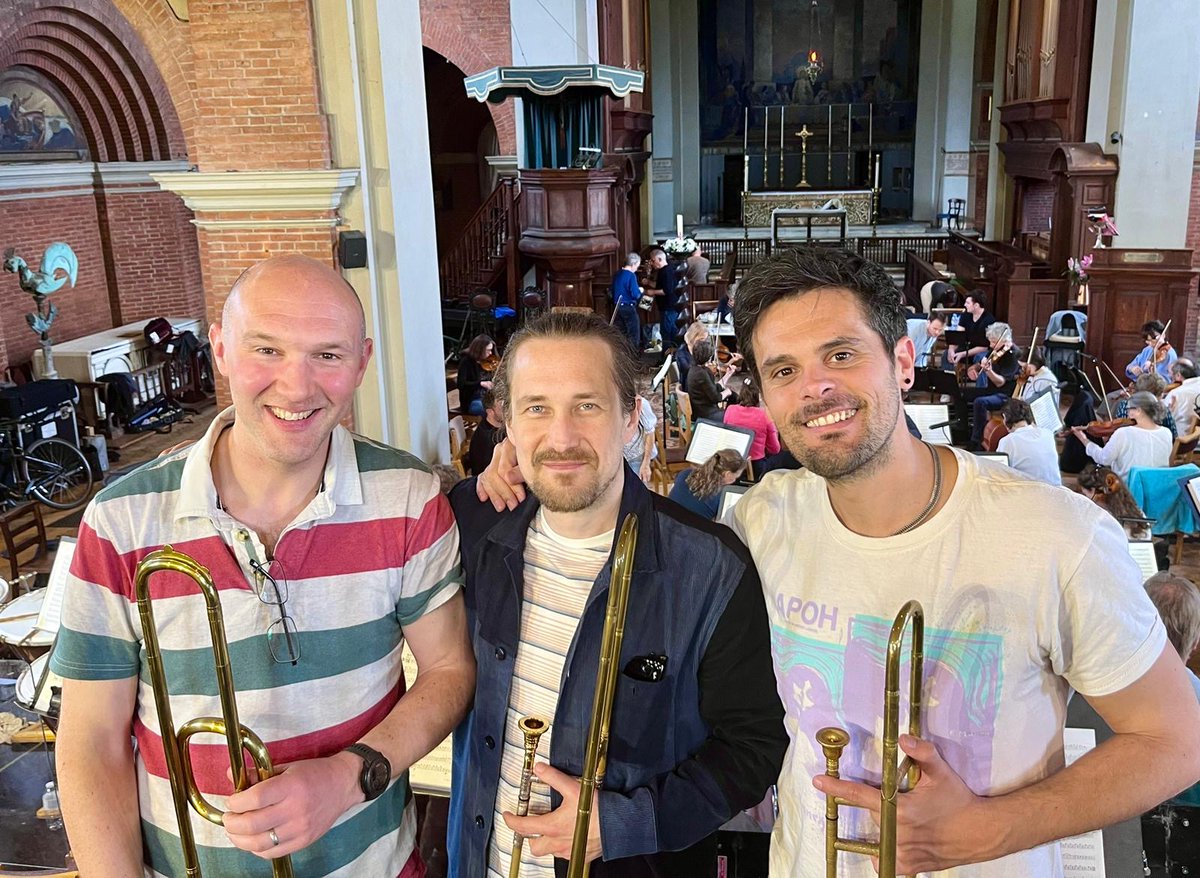 On Day 4 of our Beethoven rehearsals the Monteverdi Choir & Orchestra's trombones arrived for their triumphant entrance in the finale of Beethoven 5!