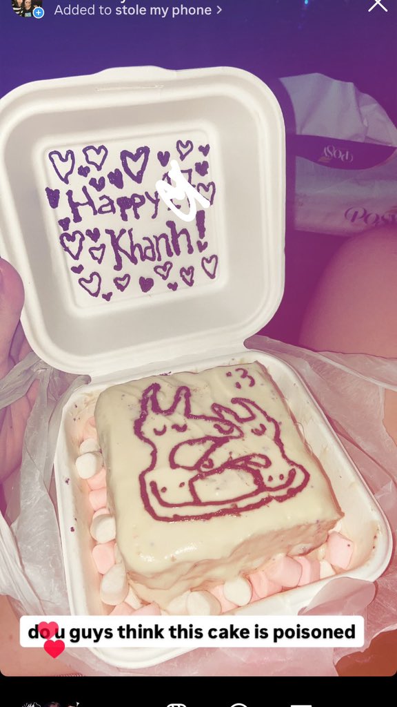 update on my car seat headrest cake: best thing ive ever eaten