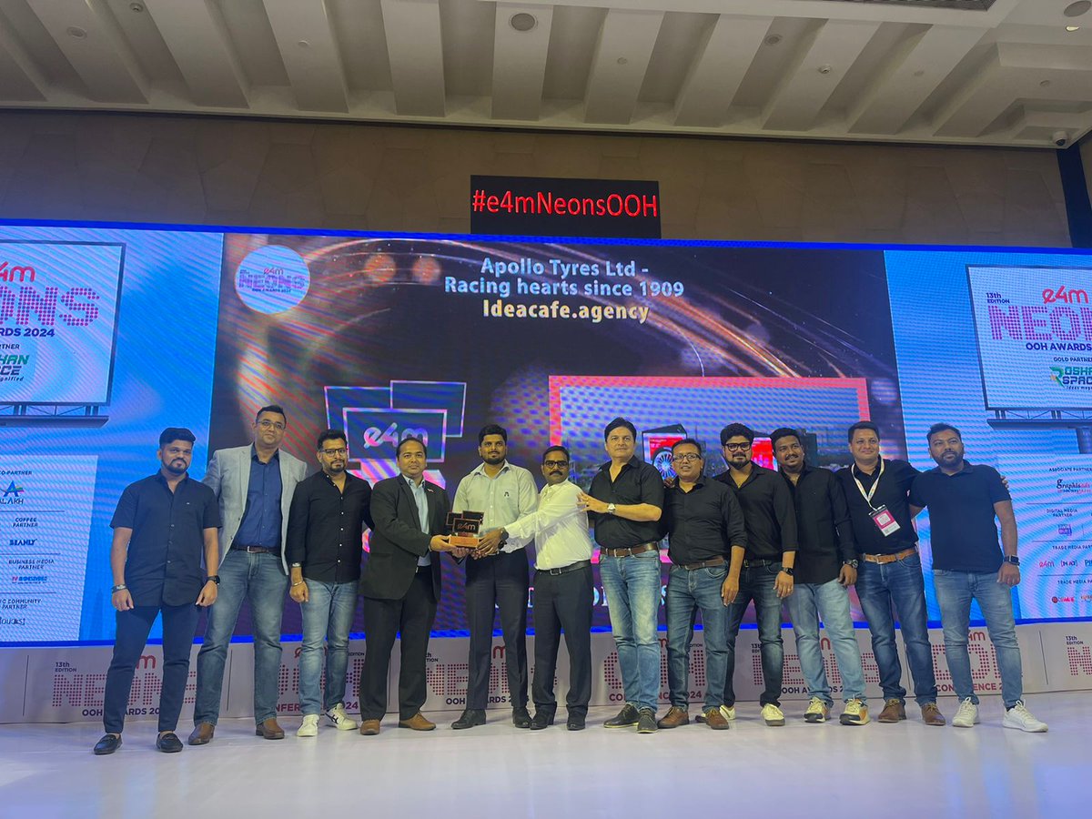 e4mevents's tweet image. Setting new benchmarks in OOH Advertising, congratulations to the winners of #e4mNeonsOOH Awards.🏆 Your creativity knows no bounds🔥👏

Category : Automobiles
Winners : #CaltexLubricants, @MadisonWorldIND, @TataCompanies, @MadisonWorldIND, #ideacafe

#OOHAwards #OOHExcellence