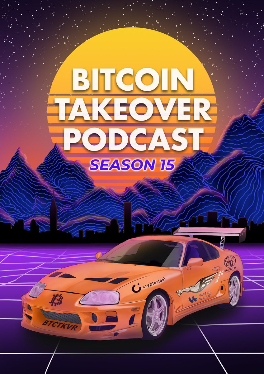 Upcoming Bitcoin Takeover podcast episodes: @CrypsiArt on Bitcoin Art & Culture @pete_rizzo_ on Bitcoin History & Journalism @nickspanos on Being A Badass Bitcoin OG If any project or company would like to sponsor my work, my DMs are open. I’ve decided to prolong season 15…