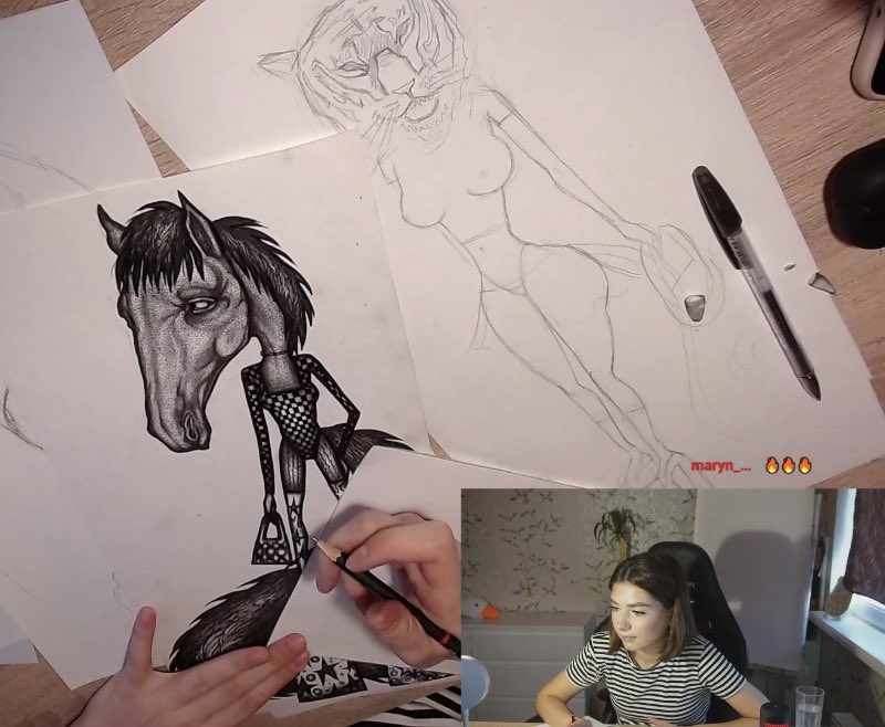 Unreal progress of real art!!! Don’t lose the opportunity to watch the creation process!!!! STREAM IS LIVE RIGHT NOW !!! 
twitch.tv/salamandreart 
#twitch #streamergirl #ASMR #ASMRstream #TwitchStreamers