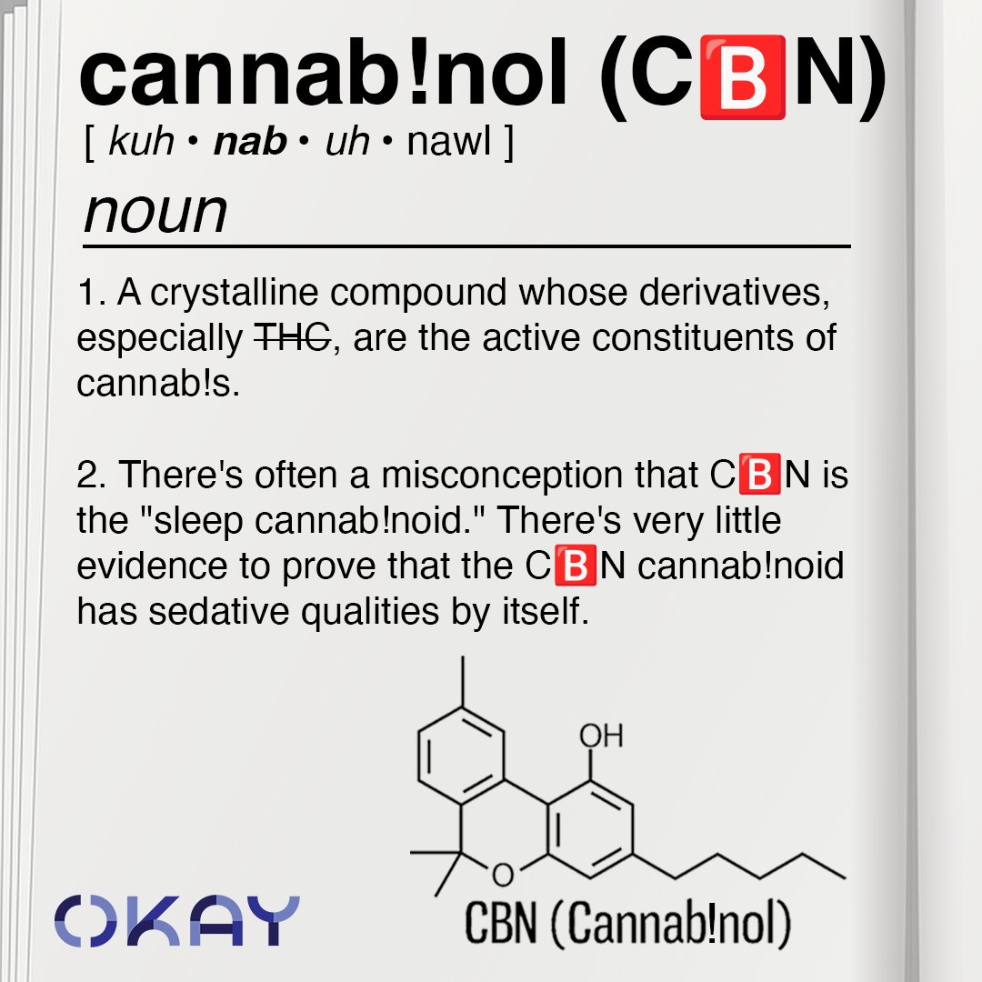 It’s time to break out the OKAY Encyclopedia! Today’s lesson is on C🅱️D. 

C🅱️D is a natural compound from the c*nn(bis plant. C🅱️D acts as the “chill pill” for your body and mind, helping you relax without getting any intoxicating effects.