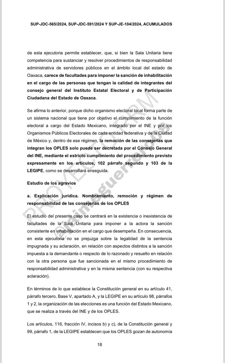 ⚠️‼️#Extra #Extra‼️⚠️ Magistrado de Sala Superior del @TEPJF_informa, @ReyesRdzM propone revocar inhabilitación de consejera presidenta del @IEEPCO, Elizabeth Sánchez (@Elizabeth_SG1) y ordena reincorporación inmediata; @INEMexico único facultado para remover En su proyecto de…