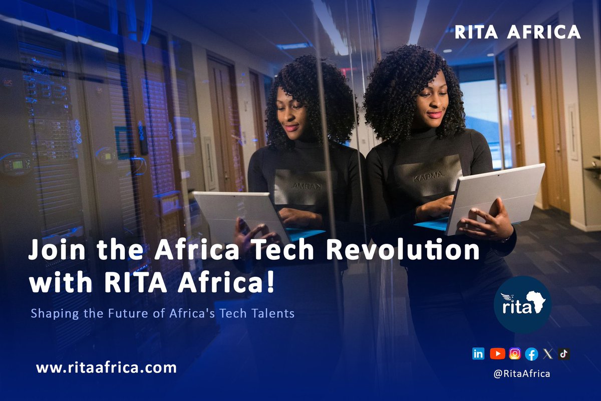 🌟 Join the Africa Tech Revolution with RITA Africa! 🌟 Visit ritaafrica.com to learn more and start your journey towards a brighter future in tech. #RITAAfrica #TechEducation #CareerOpportunities
