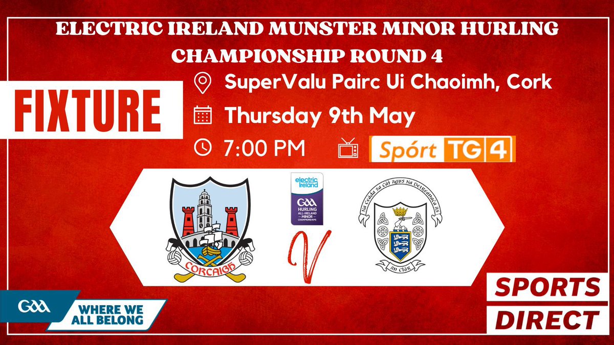 The Cork Minor hurling team to play Clare has been announced gaacork.ie/2024/05/08/the…