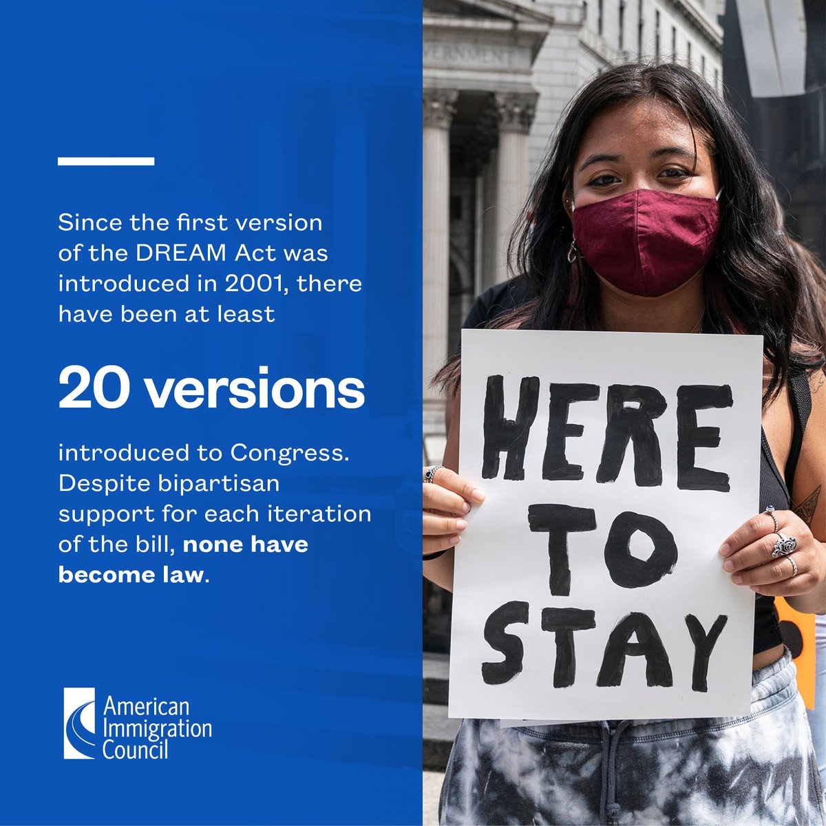 Today, the Senate Judiciary Committee is discussing the future of DACA. The time for Congress to act now. #Dreamers need a pathway to citizenship. Learn more about the history of the Dream Act in our fact sheet ⤵️ americanimmigrationcouncil.org/research/dream…