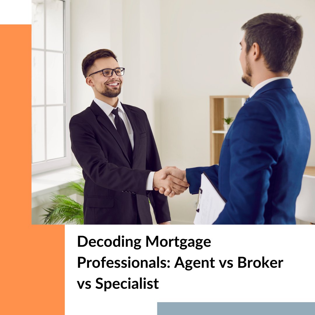 Decoding Mortgage Professionals: Agent vs Broker vs Specialist

Visit us at mortgagesbygarvin.com to secure the best mortgage for your needs.

#MortgageAgent #MortgageBroker #MortgageSpecialist #HomeLoans #Finance #RealEstate #MortgageIndustry #FinancialAdvice